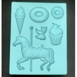 Forma de Silicone Doce Carrossel  cód.  FS1426