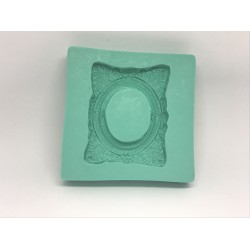 Forma de Silicone Moldura Quadrada Vintage - cód.FS1146