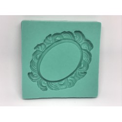 Forma de Silicone Oval Arco Íris - cód.FS1141