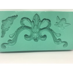 Forma de Silicone  Arabesco real 5 cód. FS1127