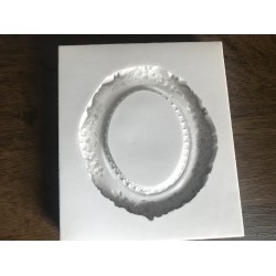 Forma de Silicone Moldura Redonda Flores M- cód.FS2056