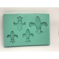 Forma de Silicone Kit Flor de Liz- cód.FS1152