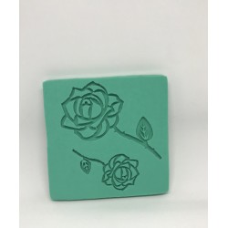 Forma de Silicone Rosa Rendada- cód.FS1156