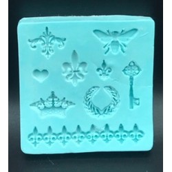 Forma de Silicone Micro Arabescos   FS1528