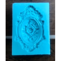 Forma de Silicone Camafeu Rosas cód.  FS1582