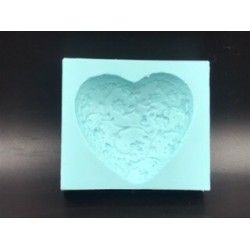 Forma de Silicone Coração 1 cód.  FS1485