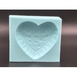 Forma de Silicone Coração 3 cód.  FS1487
