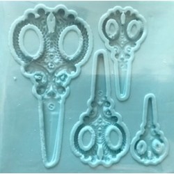 Forma de Silicone Tesouras P FS1513