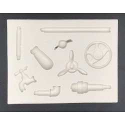 Forma de Silicone Apliques Mixed  Media cód.  FS1561