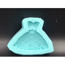 Forma de Silicone Vestidinho Festa FS1506