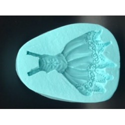 Forma de Silicone Vestido Fada   FS1518