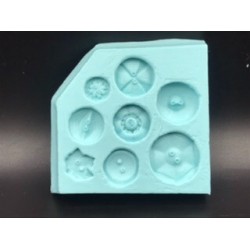 Forma de Silicone Botões 1 cód.  FS1500