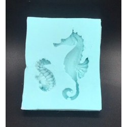 Forma de Silicone Cavalos Marinho PP  FS1526