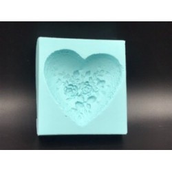 Forma de Silicone Coração 2 cód.  FS1486