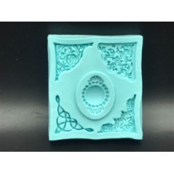 Forma de Silicone Arabescos Quinas e Chatons cód.  FS1484