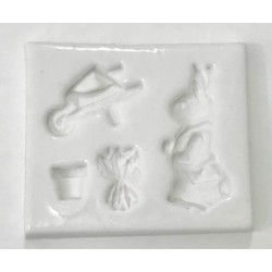Forma de Silicone Coelhinho  cód.  FS1461