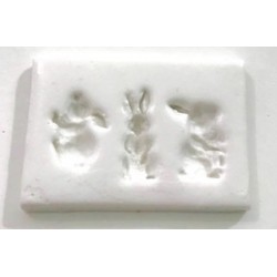 Forma de Silicone Coelhinhos  cód.  FS1460