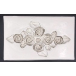 Forma de Silicone Arabesco Rosas GG cód.  FS1446