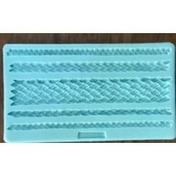 Forma de Silicone Borders Cintas de Couro Longo cód.  FS1573