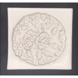 Forma de Silicone Medalhão Rosas cód.  FS1443