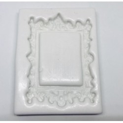 Forma de  Silicone Moldura Luxo P   -  cód. FS1303