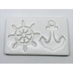 Forma de  Silicone Ancora e Timão   -  cód. FS1297