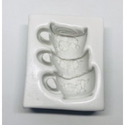 Forma de  Silicone Xícaras -  cód. FS1277