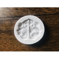 Forma de  Silicone Medalhao Real Redondo   -  cód. FS1307