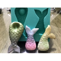 Forma de Silicone Calda de Sereia cód. FS1109
