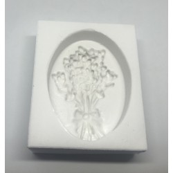 Forma de Silicone - Sabonete Lavanda cód. FS1227