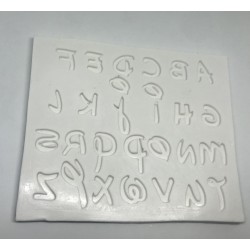 Forma de  Silicone Alfabeto Mickey P  cód. FS1173