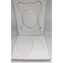 Forma de  Silicone Porta Retrato de Chocolate   cód. FS1182