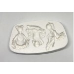 Forma Silicone Trio Bailarinas cód. FS1104