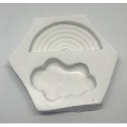 Forma de Silicone Nuvem Chuva de Amor  cód. FS2051