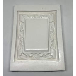 Forma de Silicone - Moldura Quadrada arabescos  cód. FS1229