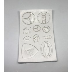 Forma de  Silicone Apliques Marcas Carros cód. FS1255