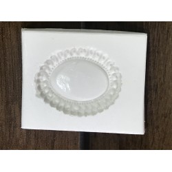 Forma de  Silicone Moldura Oval PPP  cód. FS1193