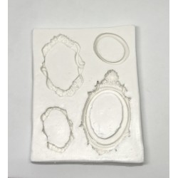 Forma de  Silicone Kit Mini Molduras cód. FS1209