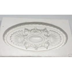 Forma de Silicone  Medalhão Real Oval cód. FS1129