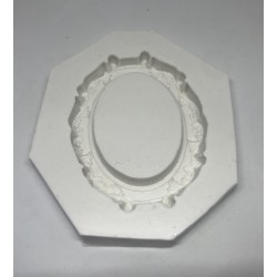 Forma de  Silicone Moldura Redonda P cód. FS2034