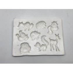Forma de Silicone - Bichinhos da Floresta- cód.FS2088