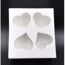 Forma de Silicone Corações cód.  FS1395