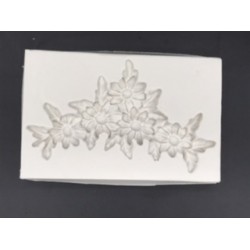 Forma de Silicone Cantoneira Margaridas cód.  FS1419