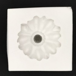 Forma de Silicone Puxador Floral  cód. FS1383