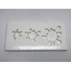 Forma de Silicone Borrão Tinta cód.  FS1387