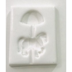 Forma de Silicone Carrossel Baby- cód.FS1349