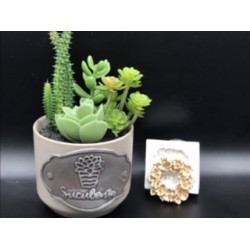 Forma de  Silicone Mini Guirlanda Flores- cód. FS1328