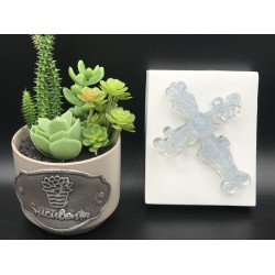 Forma de  Silicone Cruz Gótica - cód. FS1326