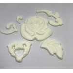 Forma de Silicone  Rosas e Arabescos cód. FS1060