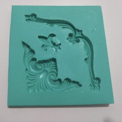 Forma de  Silicone Arabesco Luxo 2 cód. FS2041